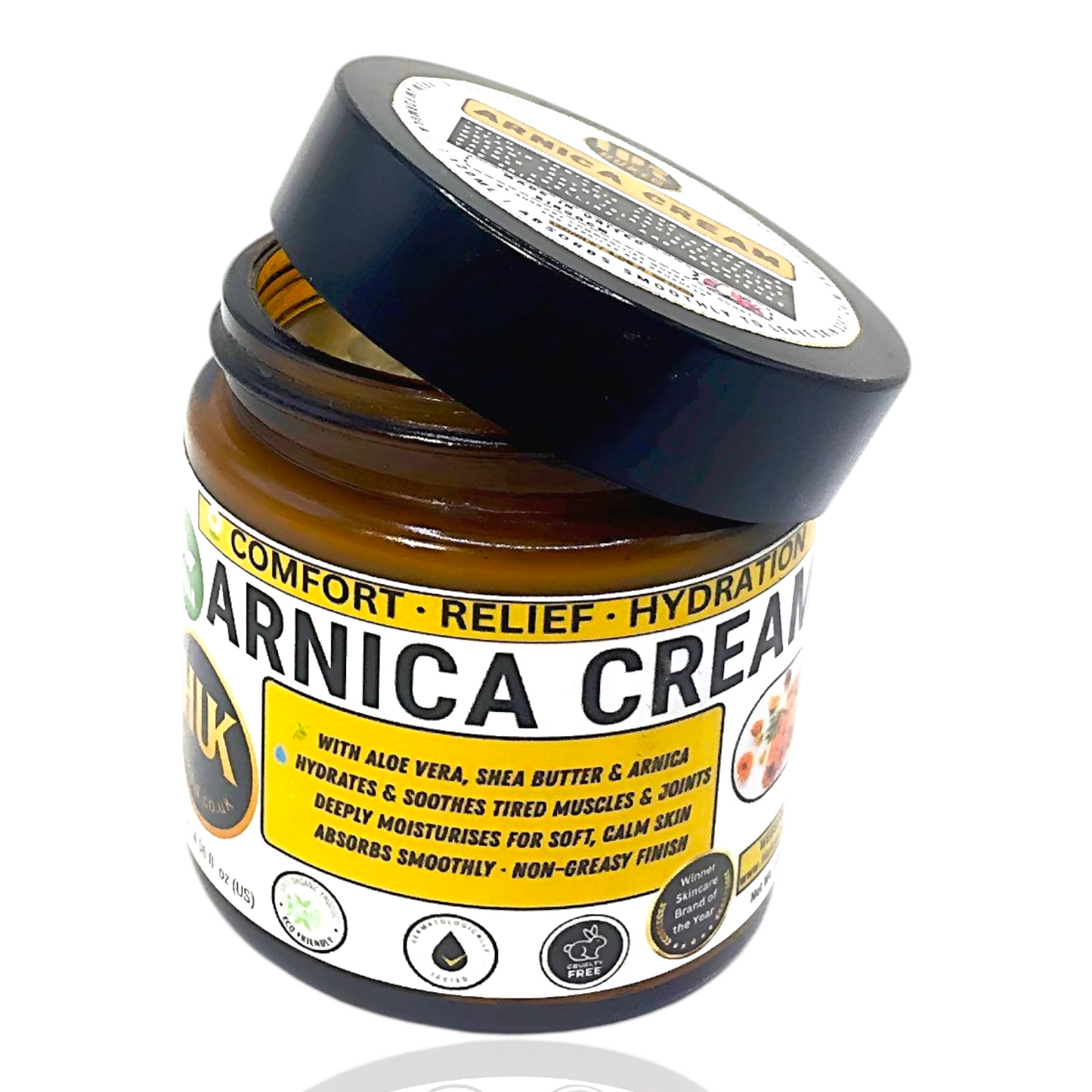 Huked Vegan Arnica Cream – Comfort, Relief & Hydration for Muscles, Joints & Skin