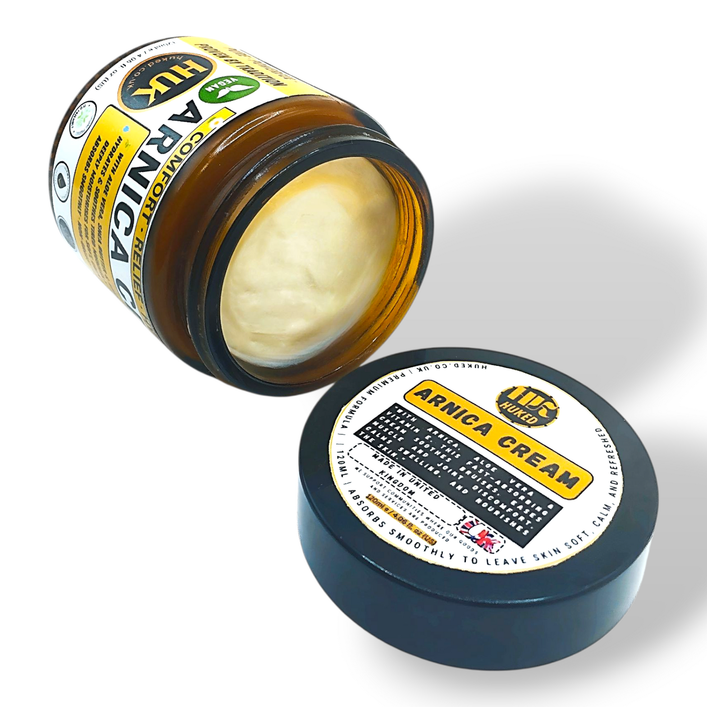 Huked Vegan Arnica Cream – Comfort, Relief & Hydration for Muscles, Joints & Skin