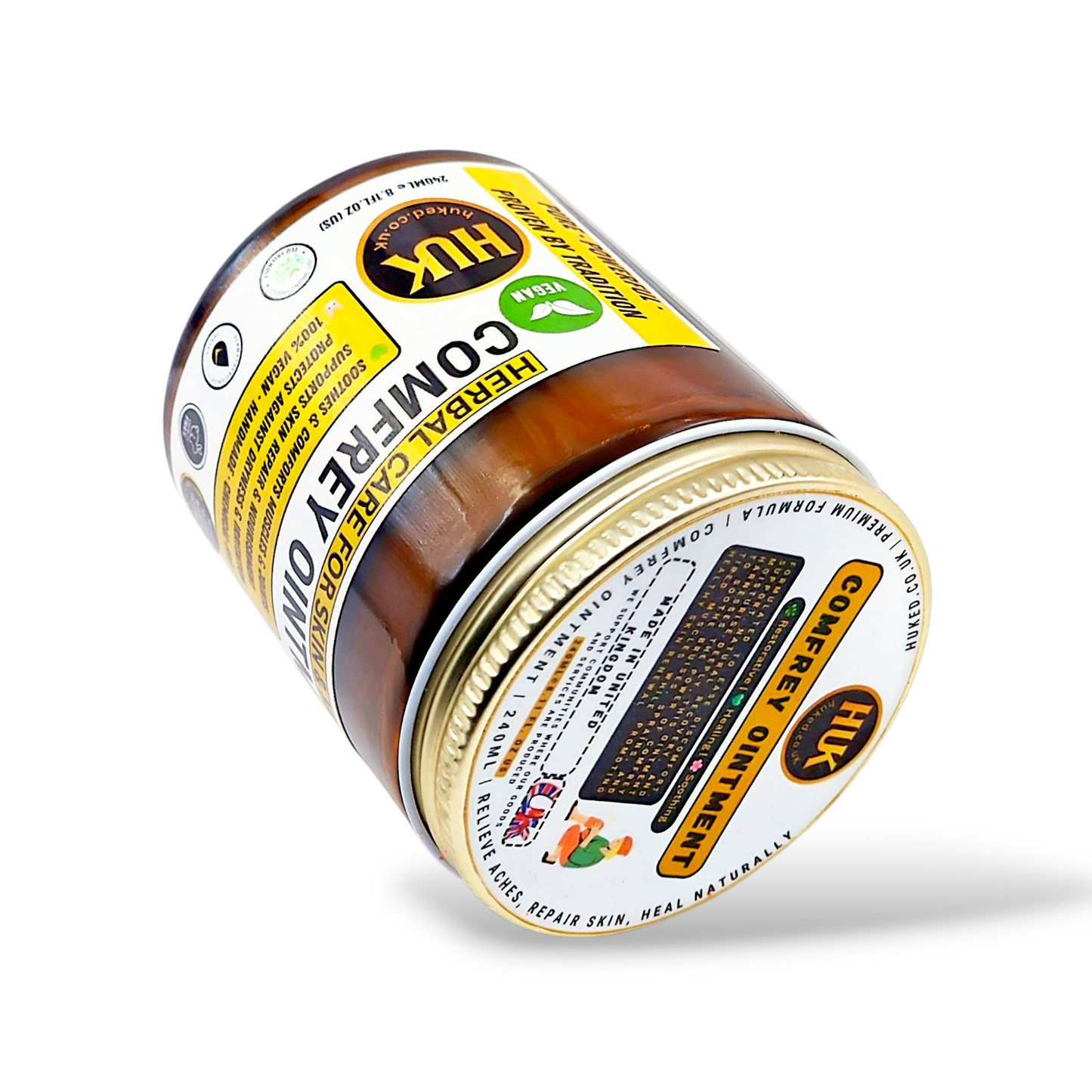 Comfrey Ointment – Natural Healing Cream for Pain Relief, Bruises & Skin Repair | 240ml