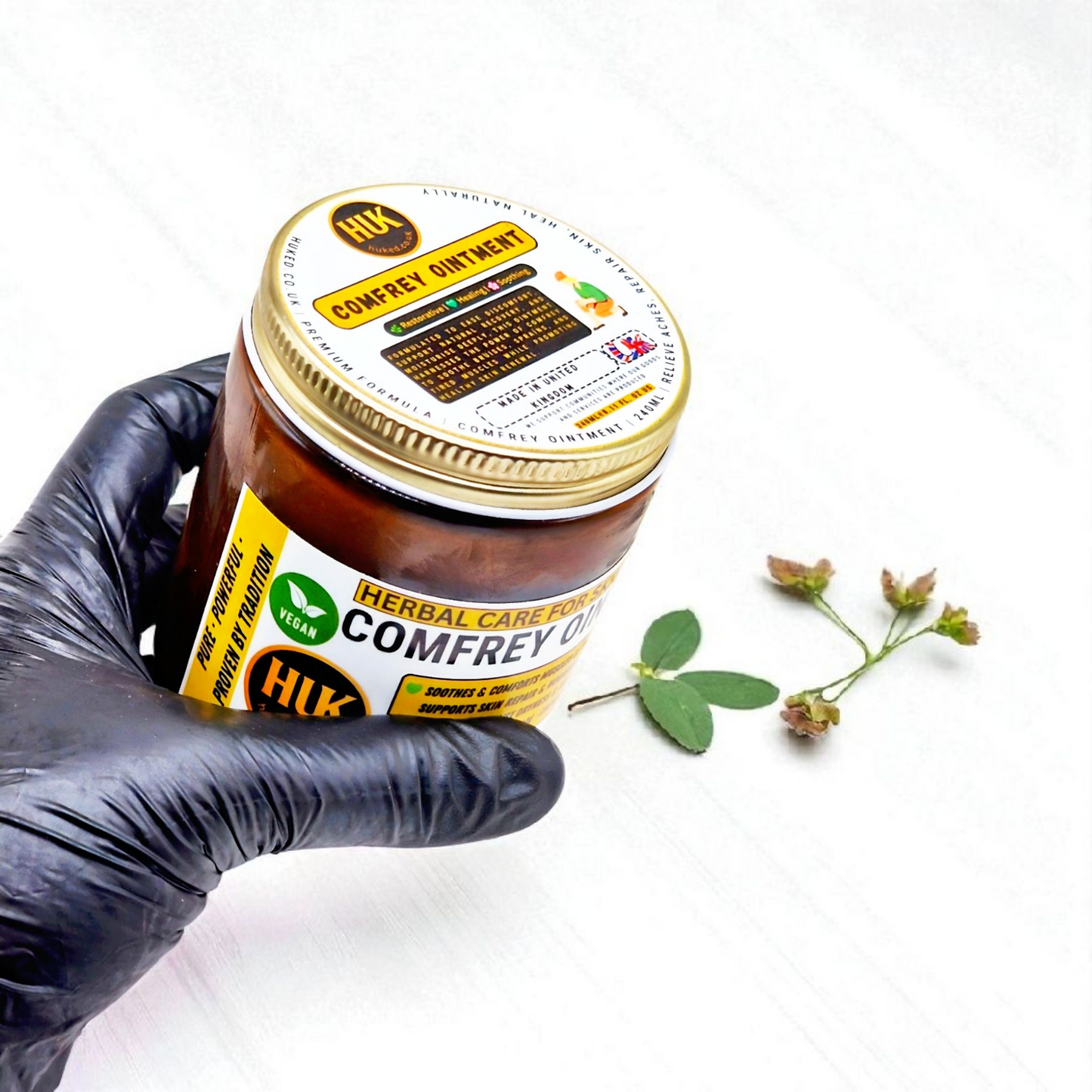 Comfrey Ointment – Natural Healing Cream for Pain Relief, Bruises & Skin Repair | 240ml