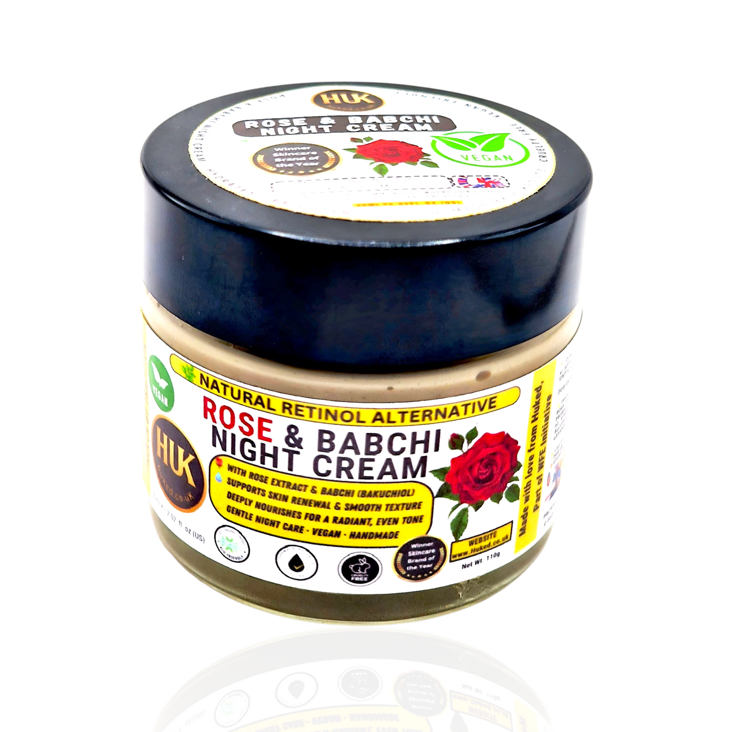 Rose & Babchi Night Cream – Natural Brightening & Hydrating Formula for Glowing Skin | 60ml