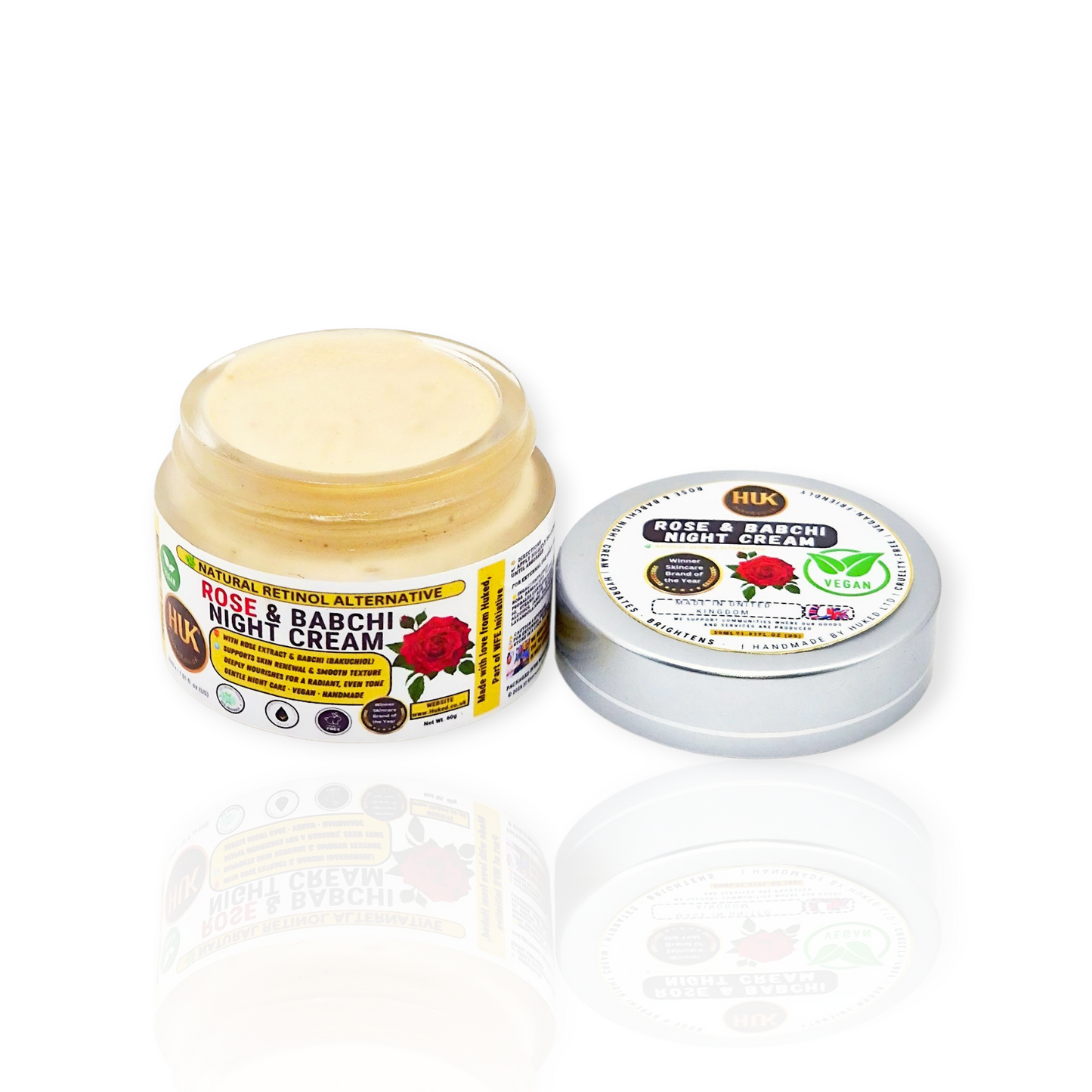 Rose & Babchi Night Cream – Natural Brightening & Hydrating Formula for Glowing Skin | 30ml