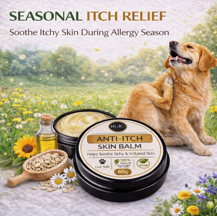 Dog Anti Itch Balm for Itchy Irritated Skin | Natural Oat & Calendula Skin Balm | 60g