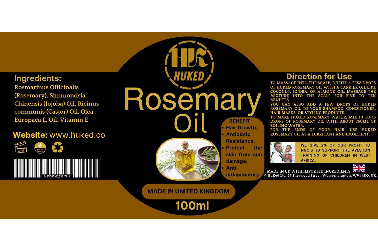 Rosemary Oil - 100ml