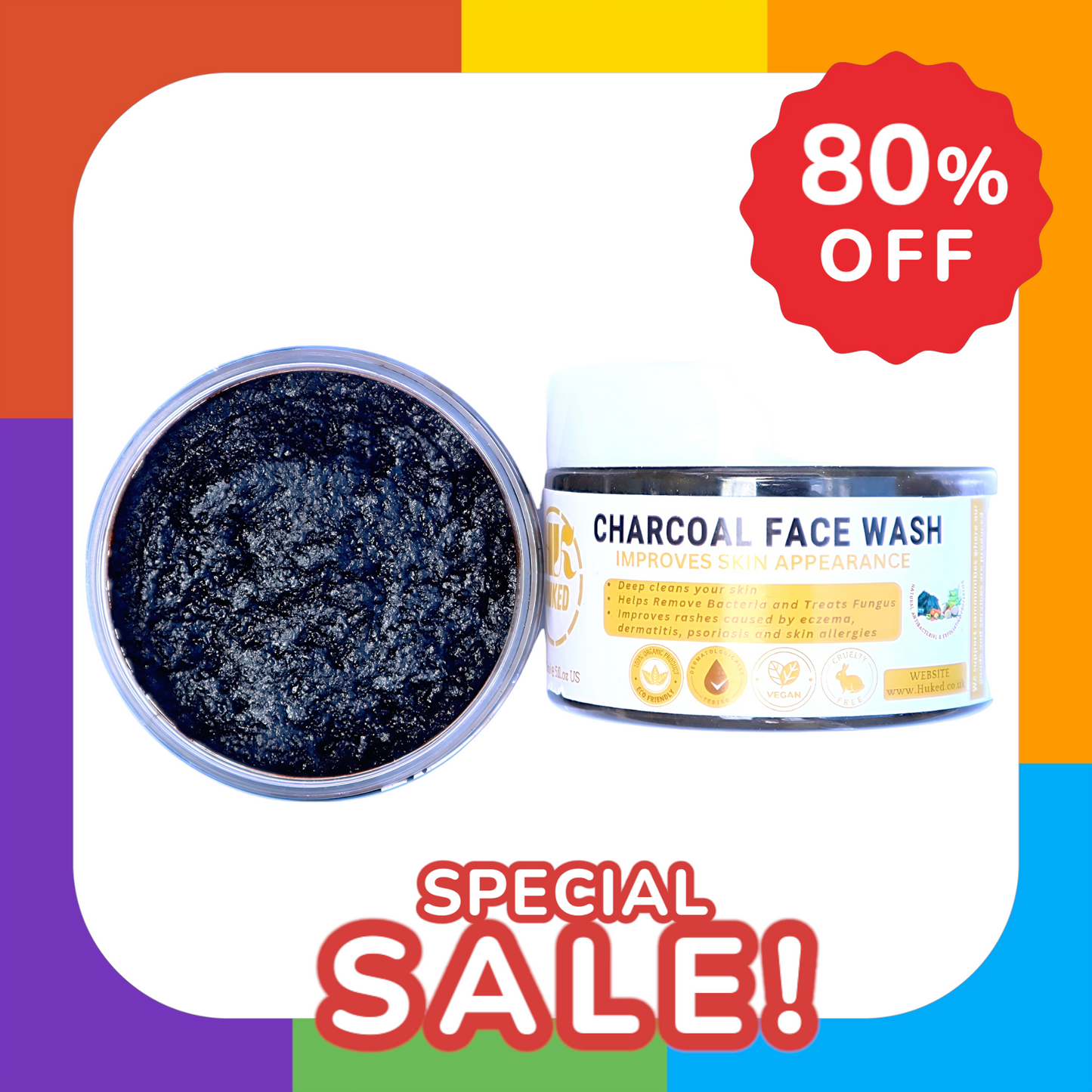 Men's Charcoal Face Wash - 150ml