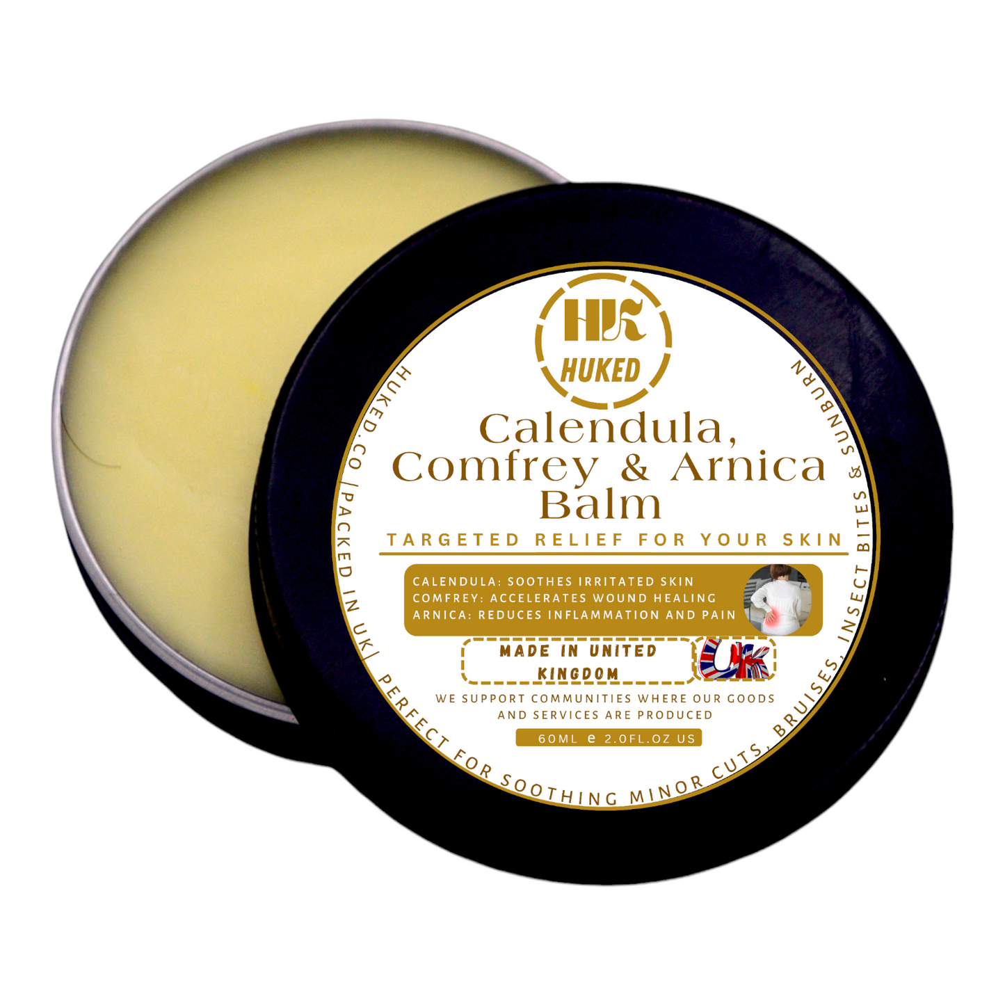 Calendula, Comfrey, and Arnica Cream - 60ml