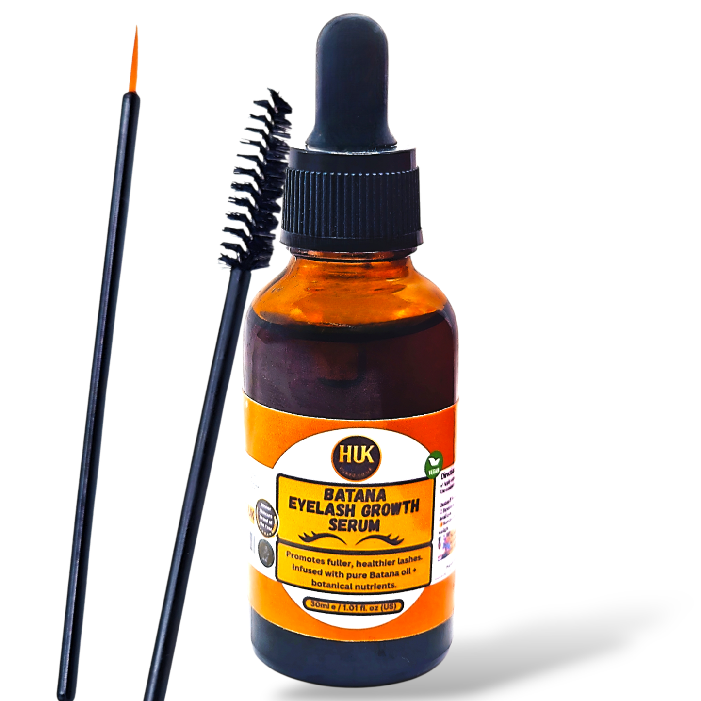Batana Eyelash Growth Serum – Natural Lash Booster for Longer, Fuller & Thicker Lashes | Made in the UK | 30ml