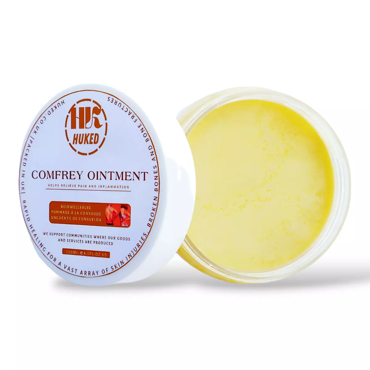 Premium High Strength Comfrey & Calendula Cream Balm – Organic, Vegan, Fast-Acting Pain Relief for Skin, Muscle & Joint Health | Ointment | Organic |Vegan-friendly