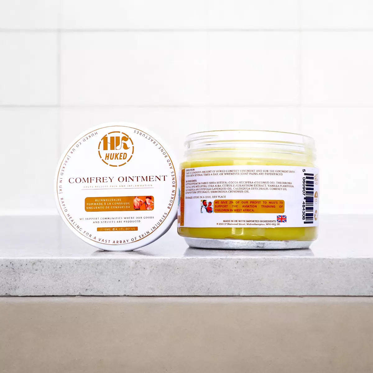 Premium High Strength Comfrey & Calendula Cream Balm – Organic, Vegan, Fast-Acting Pain Relief for Skin, Muscle & Joint Health | Ointment | Organic |Vegan-friendly