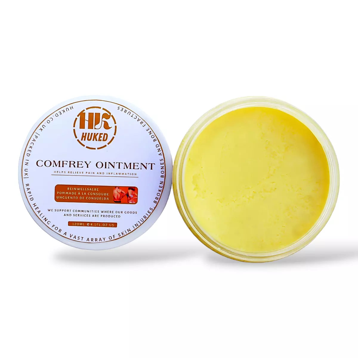 Premium High Strength Comfrey & Calendula Cream Balm – Organic, Vegan, Fast-Acting Pain Relief for Skin, Muscle & Joint Health | Ointment | Organic |Vegan-friendly