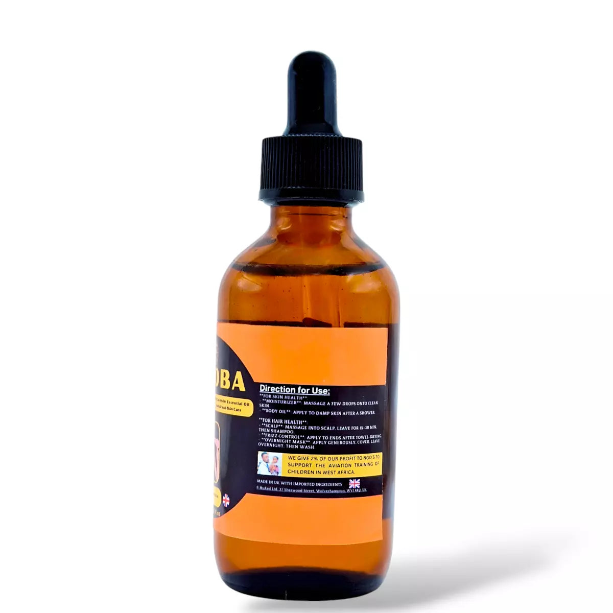 Huked Jojoba Oil with Lavender - Multi-Purpose Hydrating Oil for Hair Growth, Scalp Care & Skin Moisturizer, Acne Control & Anti-Aging - 60ml