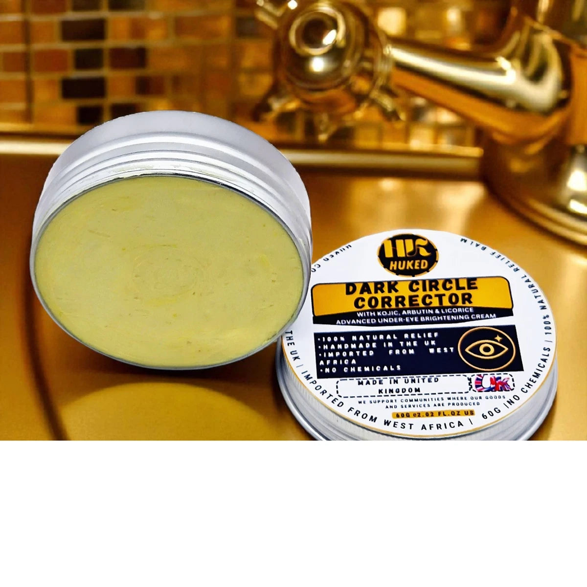 Dark Circle Corrector – 60g | Kojic, Arbutin & Licorice | Under-Eye Brightening Cream (UK Made)