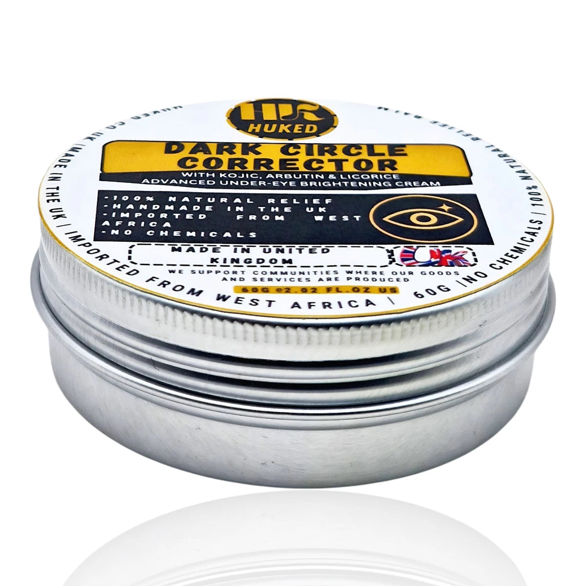 Dark Circle Corrector – 60g | Kojic, Arbutin & Licorice | Under-Eye Brightening Cream (UK Made)