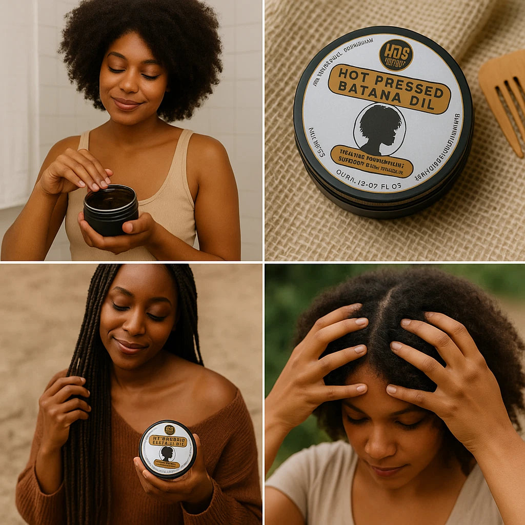 Huked® Authentic Batana Oil – Restores Damaged Hair & Promotes Growth – 60ml UK