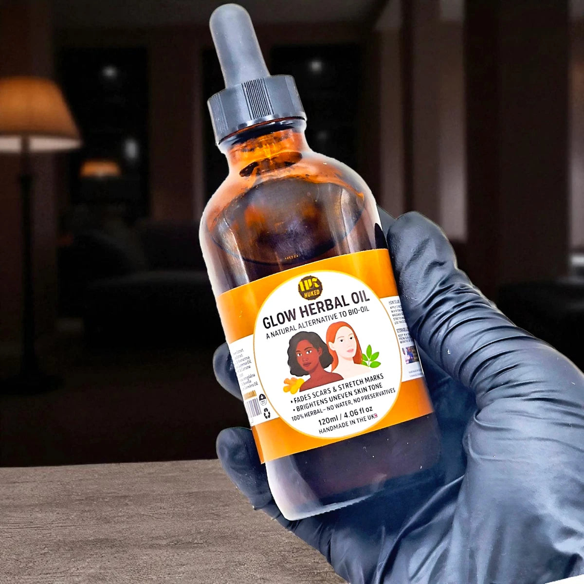 Herbal Glow Oil 120ml – Natural Bio-Oil Alternative for Stretch Marks & Scars