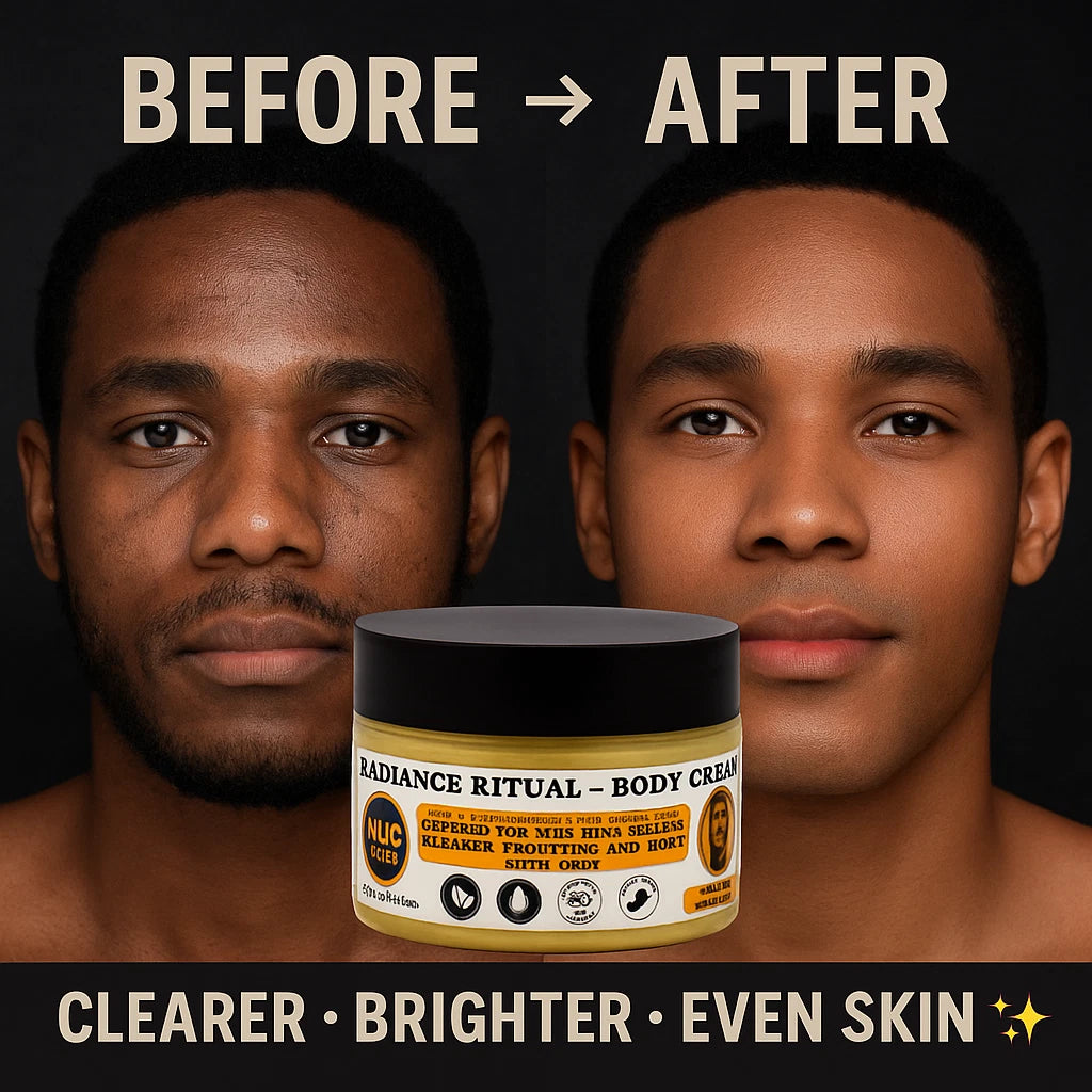 Men’s Brightening Body Cream | 120ml | Shea Butter, Kojic Acid, Arbutin & Licorice Extract | Skin Tone Even & Hydration – UK
