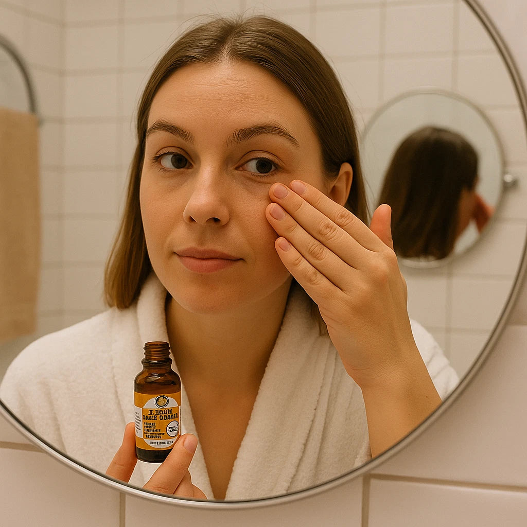 Huked Under-Eye Brightening Oil – 20ml Dark Circle & Puffiness Care (Handmade)