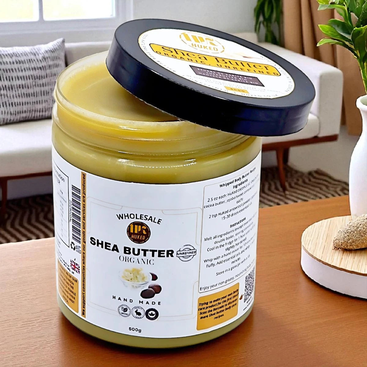 Raw Shea Butter – 500g | 100% Organic, Unrefined & Pure (Niger State, Packed in UK)