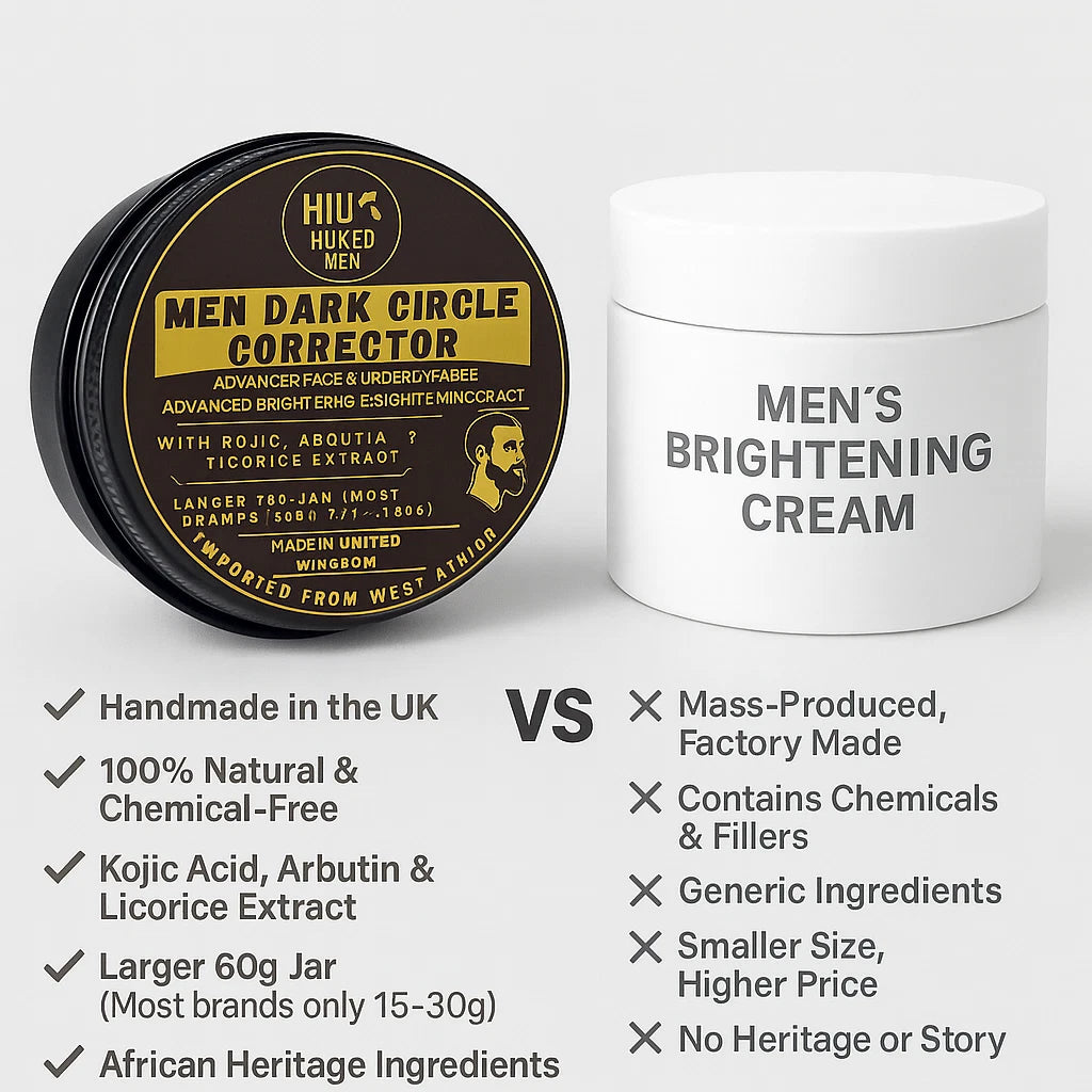 Huked Men Dark Circle Corrector Face Cream – Kojic, Arbutin & Licorice 60g (UK)