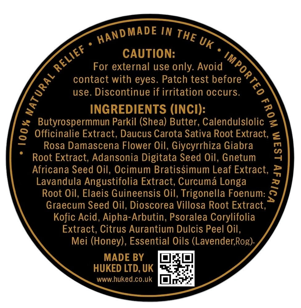 Huked Men Dark Circle Corrector Face Cream – Kojic, Arbutin & Licorice 60g (UK)