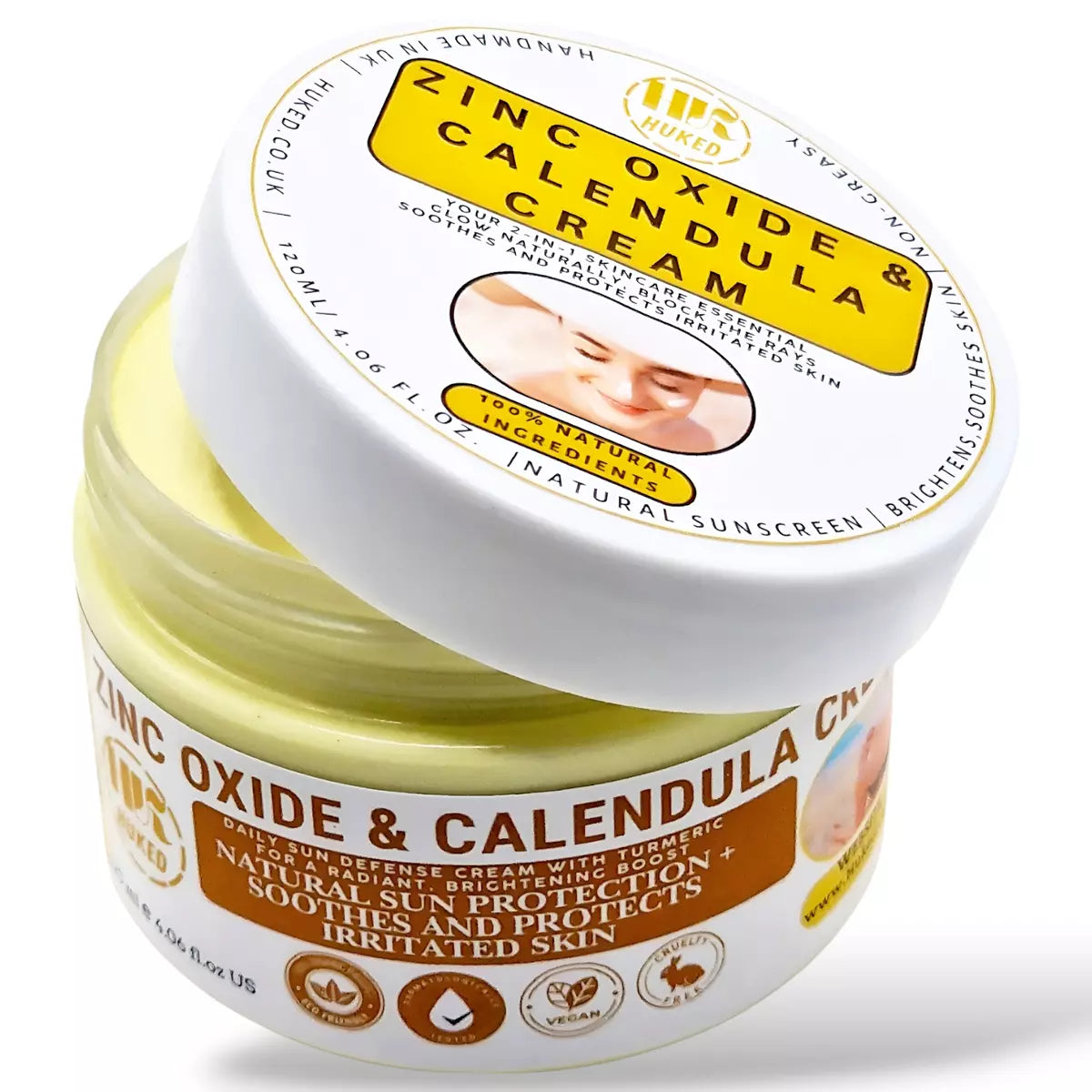 Premium Zinc Oxide & Calendula Cream– Soothe, Protect, & Shield Skin - 120g - UK