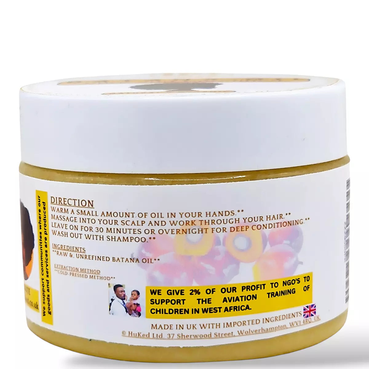 100% Pure Batana Oil Cold-Pressed for Hair Growth, Repair & Nourishments - 120ml