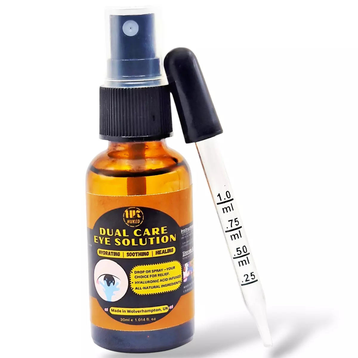 Dual Care Eye Solution - Drops & Spray -Suitable for Contact Lens Wearers - 30ml