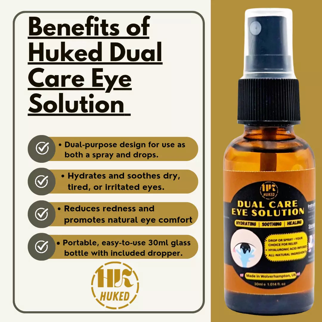 Dual Care Eye Solution - Drops & Spray -Suitable for Contact Lens Wearers - 30ml