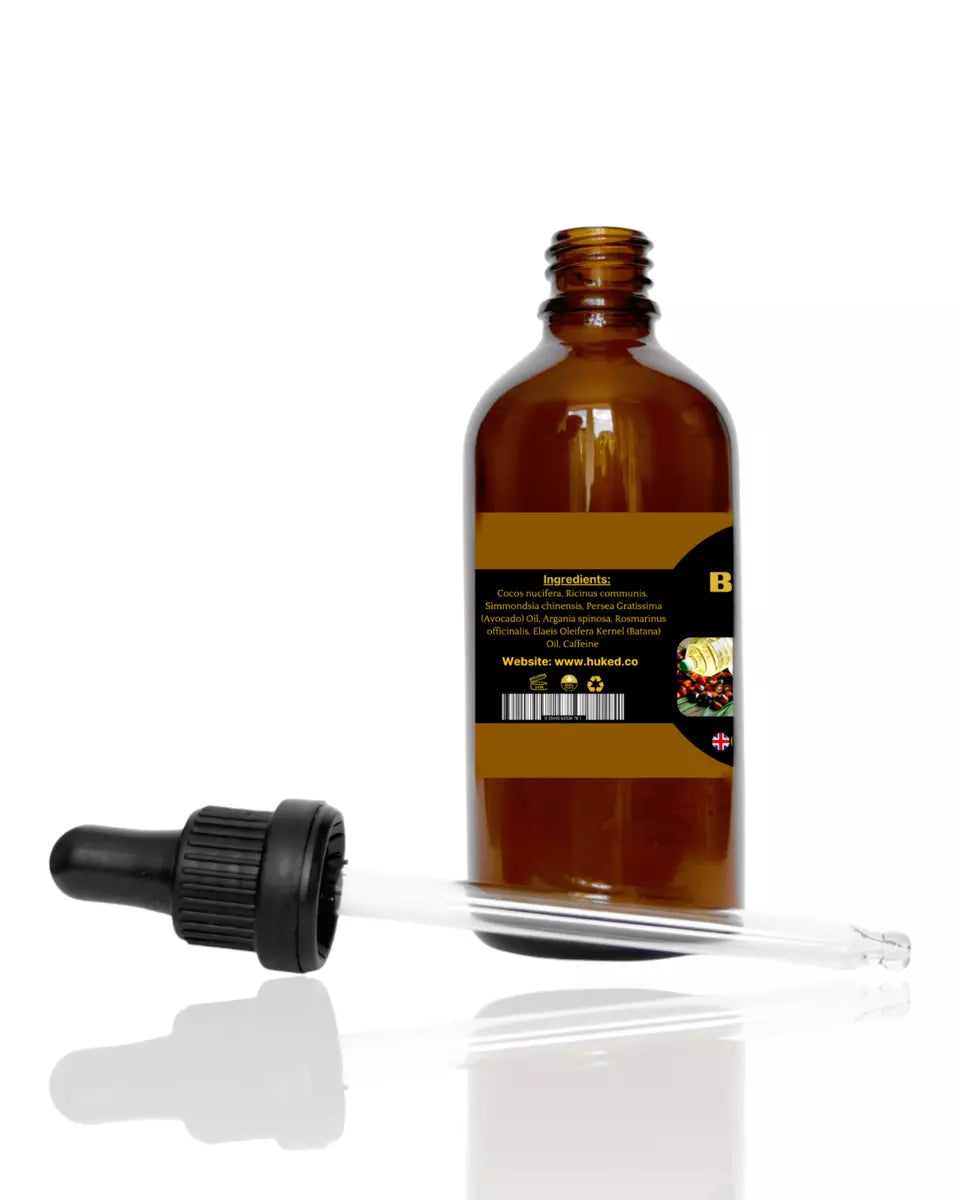 Huked Batana Oil – Premium Nourishing Hair & Skin Oil for Growth, Hydration & Vitality - 100ml | Complimentary Gift | Next Day Delivery | UK