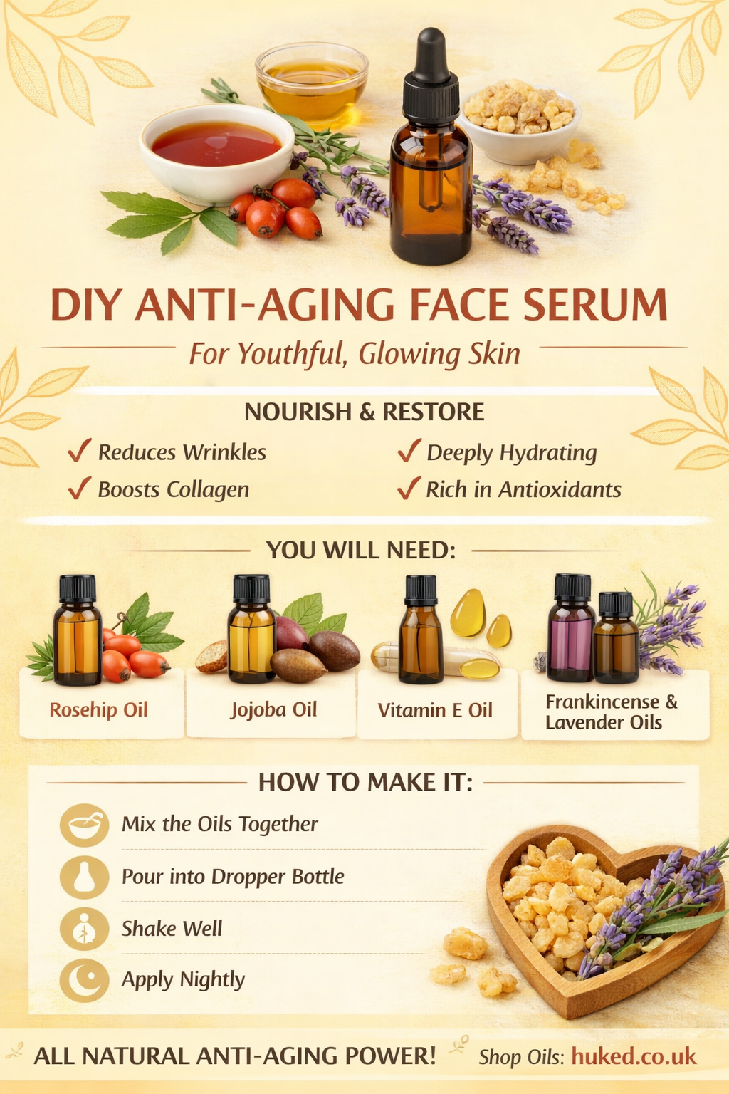 DIY Natural Anti-Aging Face Serum for Glowing Youthful Skin
