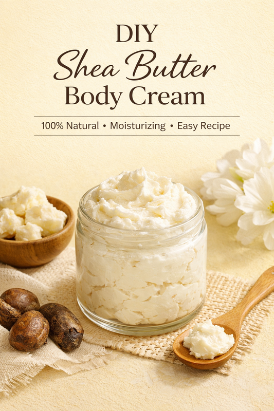 DIY Shea Butter Body Cream (100% Natural & Moisturizing)