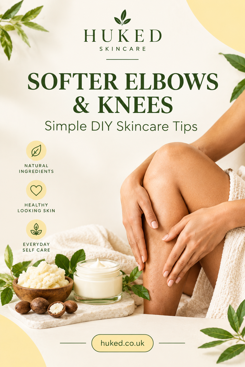 DIY Skincare for Rough Elbows and Knees | Huked