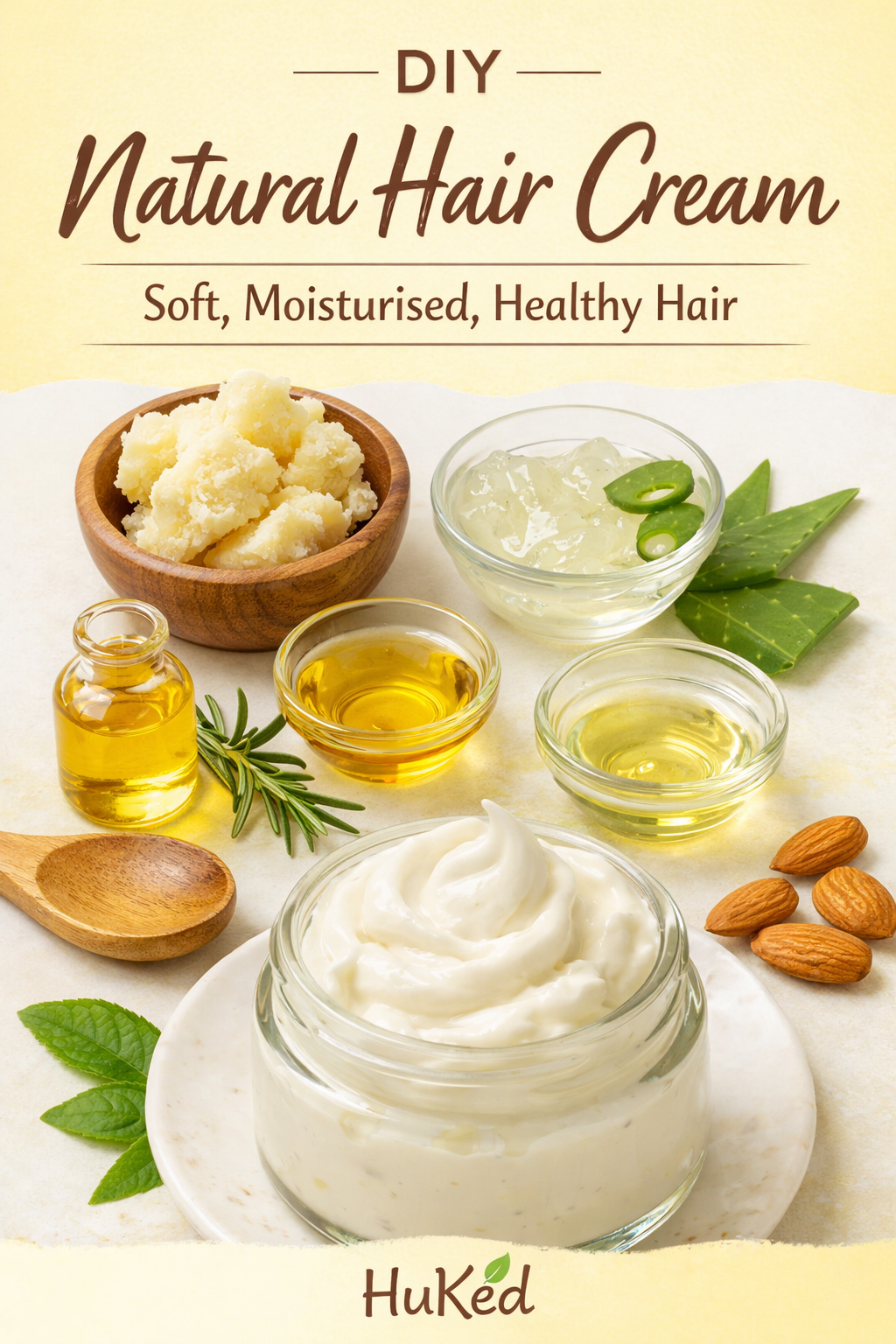 DIY Natural Hair Cream for Moisture, Growth & Daily Styling