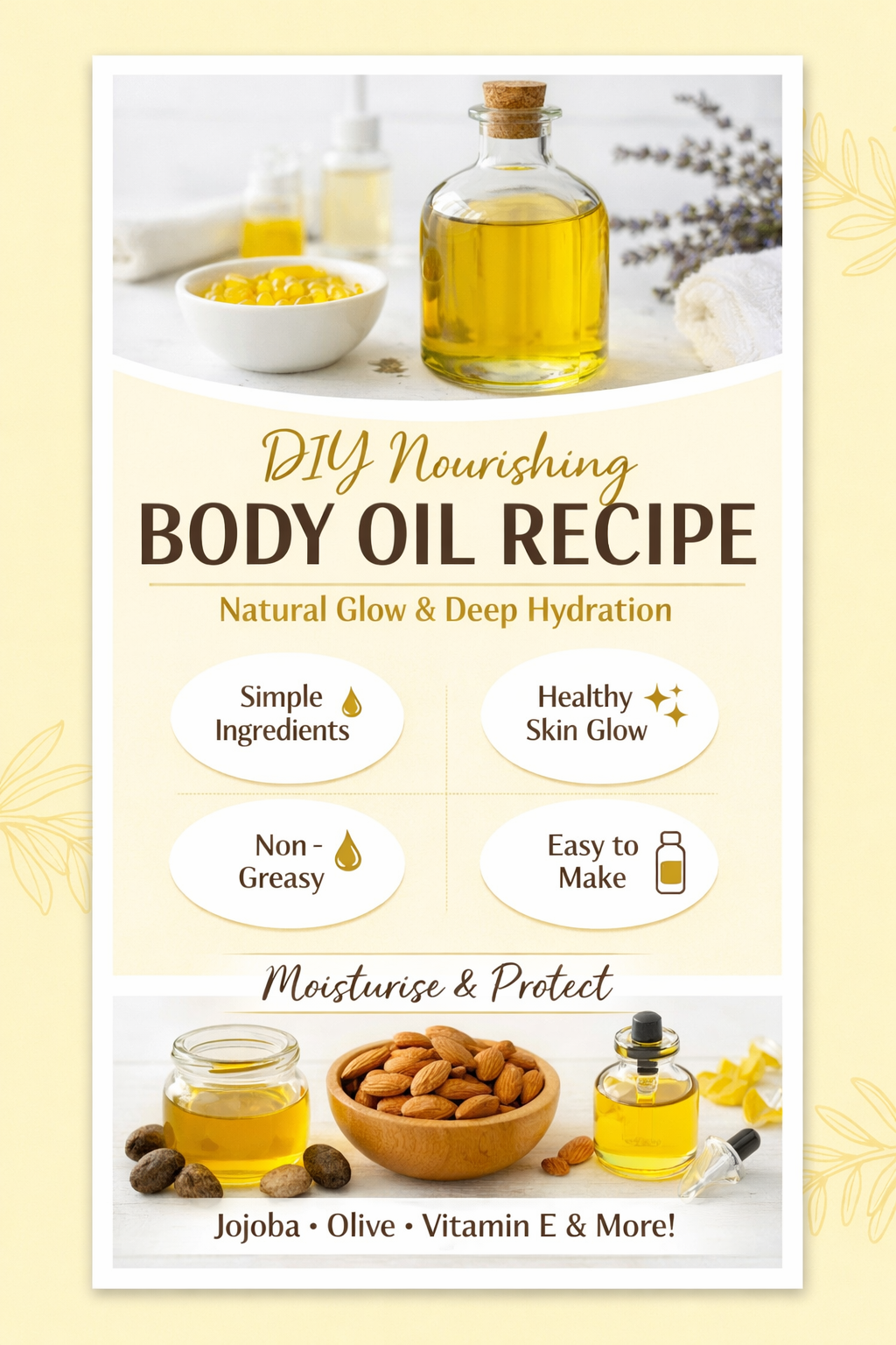DIY Nourishing Body Oil Recipe: Natural Glow & Deep Skin Hydration