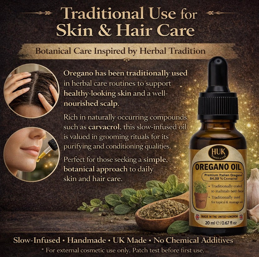 Oil of Oregano 20ml Dropper (Carvacrol) Long-Infused Botanical Topical &Oral Oil