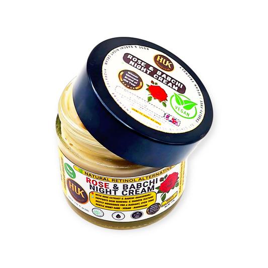 Rose & Babchi Night Cream – Natural Brightening & Hydrating Formula for Glowing Skin | 60ml