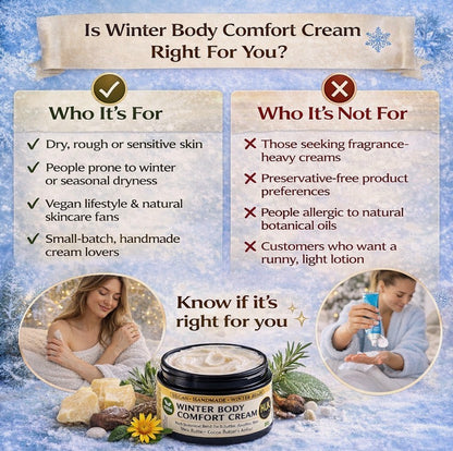 Winter Body Comfort Cream – Rich Hydration + Skin Repair (Vegan, Handmade) - 30g