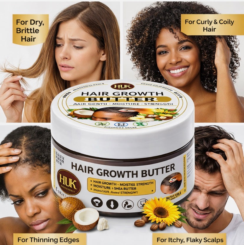 Hair Growth Butter 100ml | Batana, Shea & Palm Kernel Scalp Butter | Moisture UK