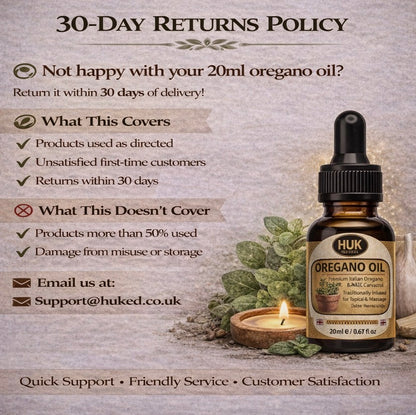 Oil of Oregano 20ml Dropper (Carvacrol) Long-Infused Botanical Topical &Oral Oil