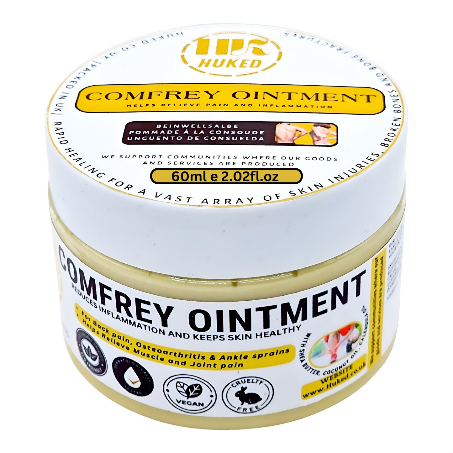 Comfrey Ointment – Fast Skin Repair, Herbal Healing & Soothing Relief | 60ml