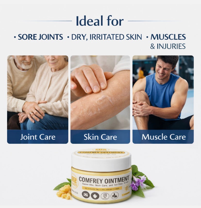 Comfrey Ointment 100ml Herbal Balm Muscle & Joint Comfort Massage | 100ml |UK Made