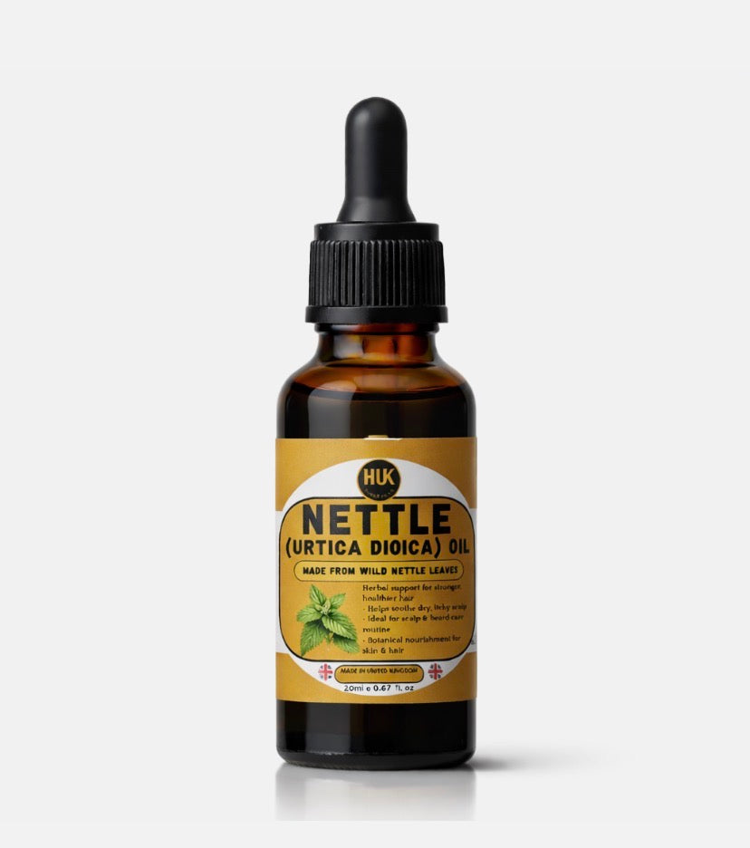 Stinging Nettle Oil 20ml (Urtica Dioica) Hair Scalp & Beard Oil UK 100% Nettle