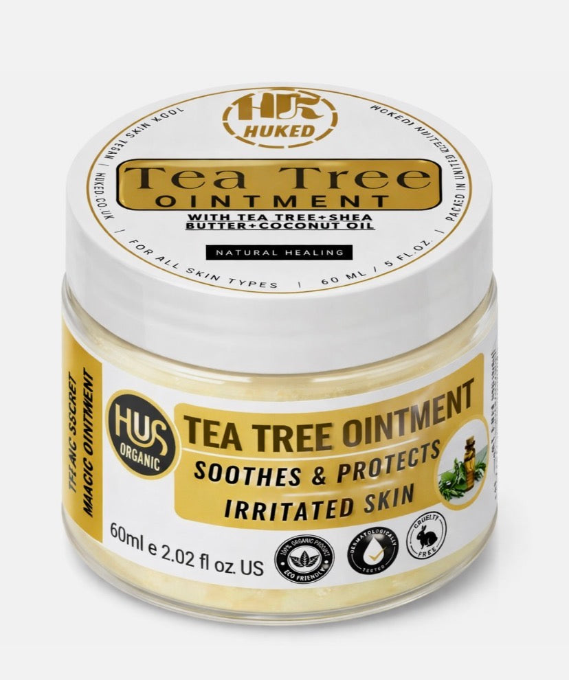 Tea Tree Ointment Balm 60ml Natural Skin Relief Irritated Skin Handmade UK