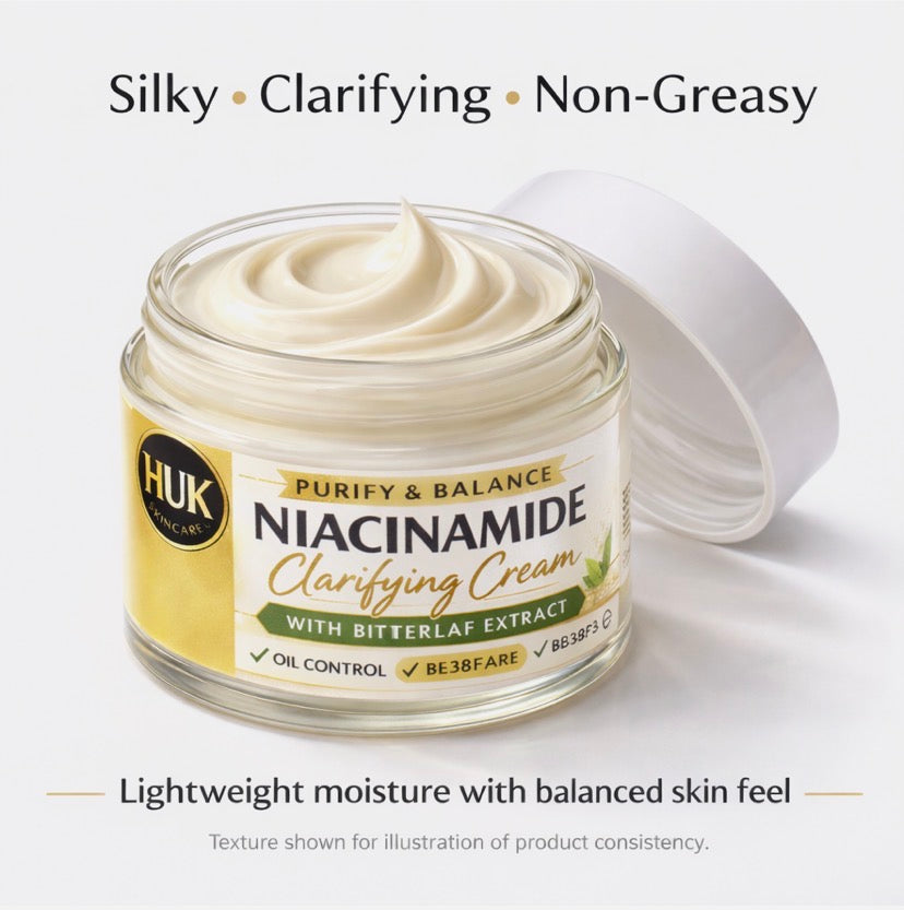 Niacinamide Clarifying Cream 30ml Vernonia & Arnica Acne Control for Oily Skin
