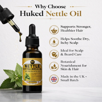 Stinging Nettle Oil 20ml (Urtica Dioica) Hair Scalp & Beard Oil UK 100% Nettle