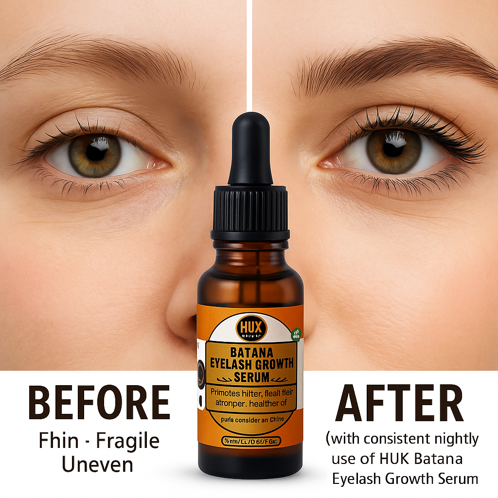 Batana Eyelash Growth Serum – Natural Lash Booster for Longer, Fuller & Thicker Lashes | Made in the UK | 20ml