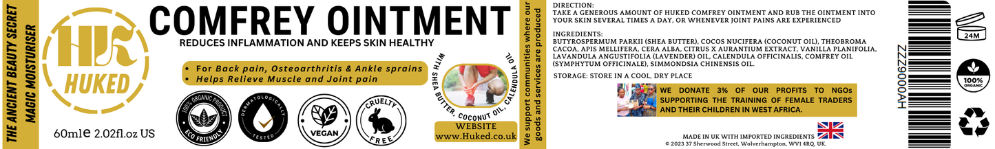 Comfrey Ointment – Fast Skin Repair, Herbal Healing & Soothing Relief | 60ml