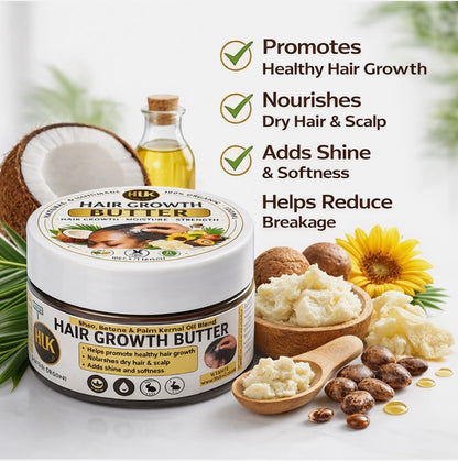 Hair Growth Butter 100ml | Batana, Shea & Palm Kernel Scalp Butter | Moisture UK