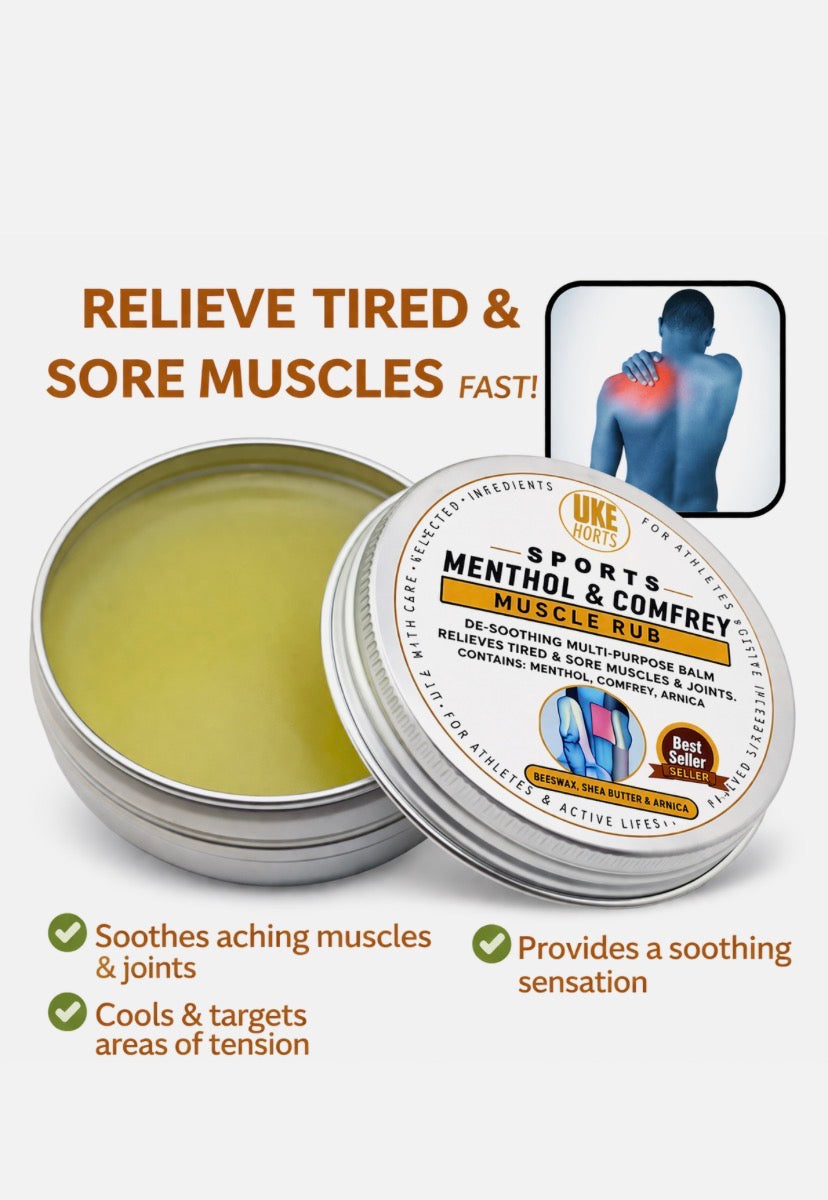 Extra Strength Menthol & Comfrey Muscle Rub 30ml Arnica Balm Tired Muscle 30ml