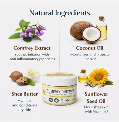 Comfrey Ointment 100ml Herbal Balm Muscle & Joint Comfort Massage | 100ml |UK Made